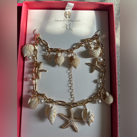 House of Harlow 1960 16” Sea Shell Necklace🐚 - Picture 3 of 9